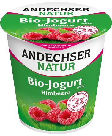 Andechser Yaourt entier framboise 3.7% bio 150g